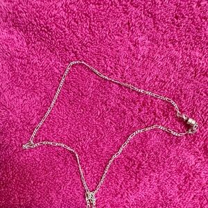 Silver sterling Chain Necklace magnetic clasp